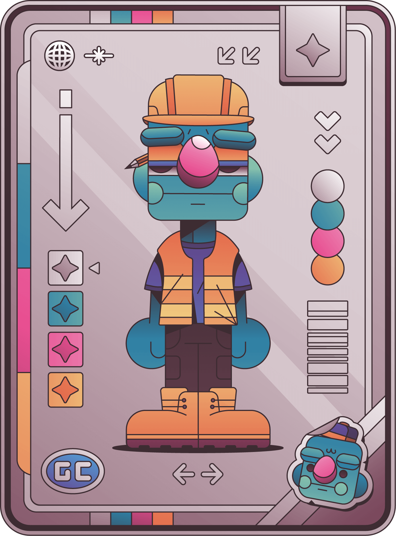 Gurt Card 04: Gurt wearing construction uniform